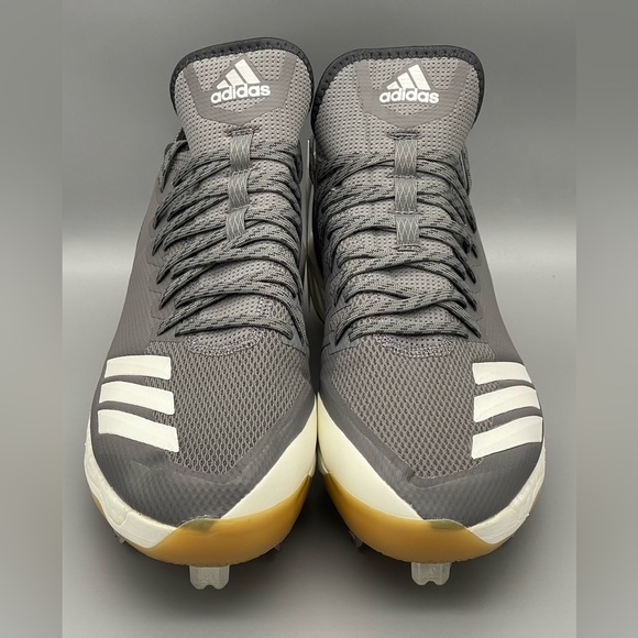 Adidas Boost Icon Baseball Cleats Metal Gray White CG5159 Men’s Size 11 NEW - Picture 7 of 10